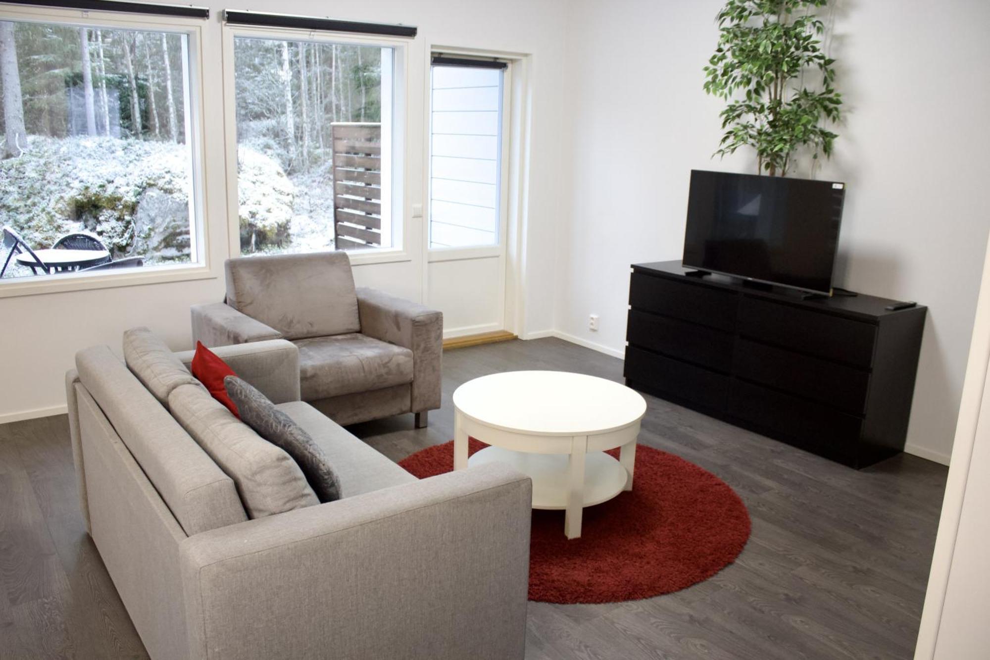 Modern Slope Apartment Вуокатти Экстерьер фото